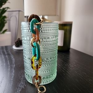 Anthropologie Resin Chain Link Bracelet